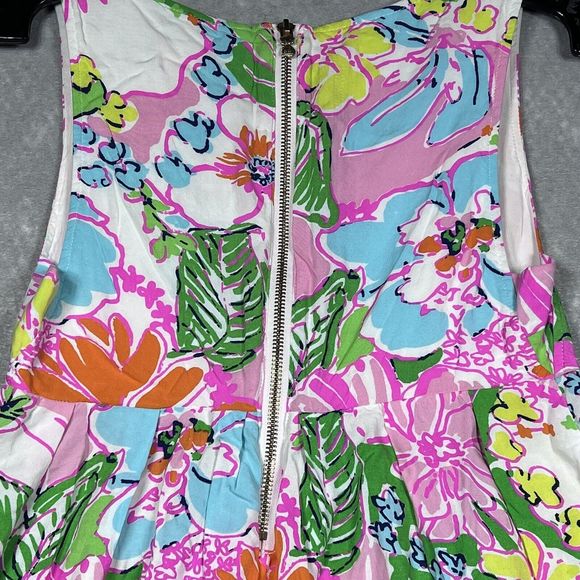 Lilly Pulitzer Pink Multicolored Floral V Neck Sleeveless Tank Women’s Size: S - Picture 6 of 12